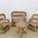 Old wicker garden furniture toy