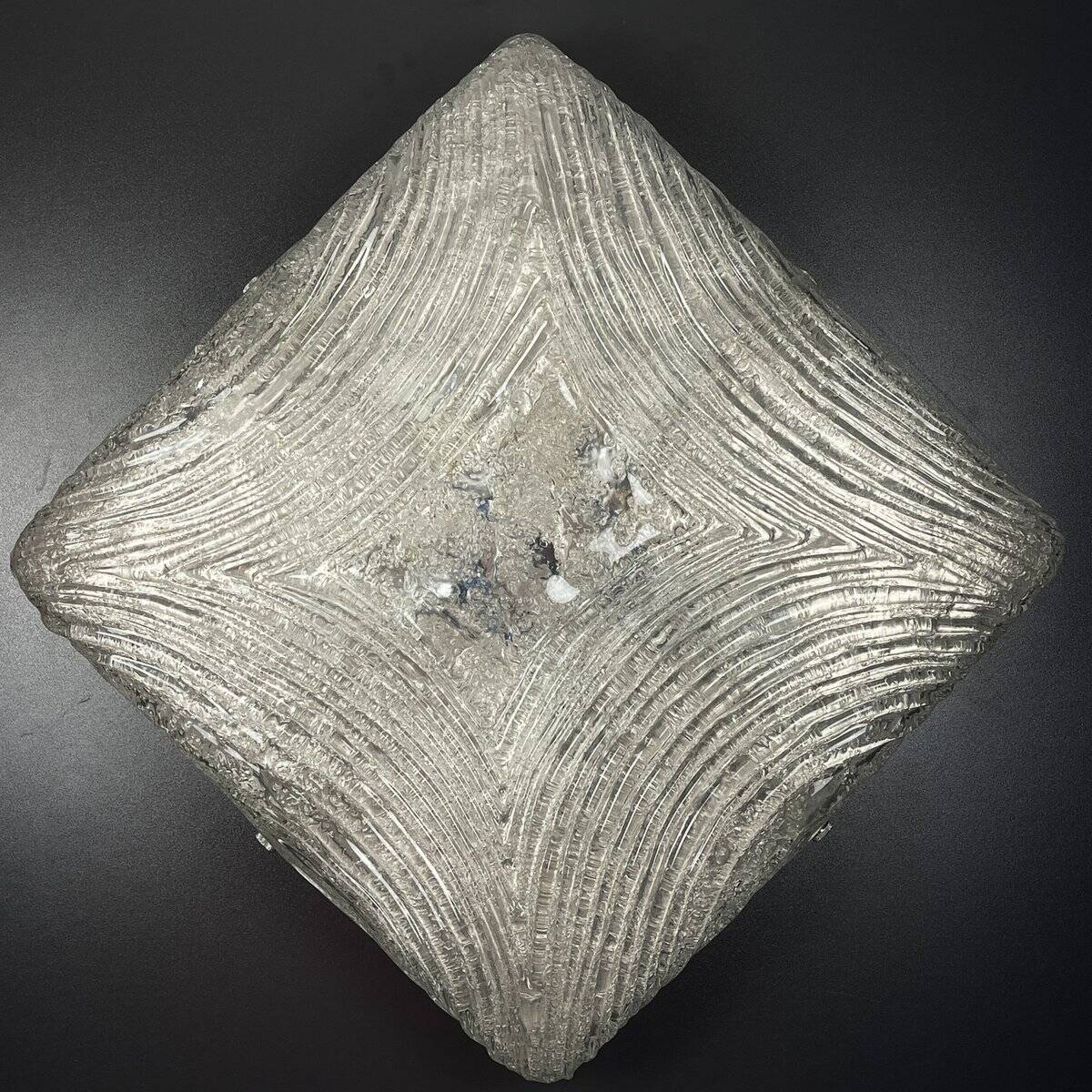 Vintage large Murano glass ceiling lamp by J. T. Kalmar, Austria, 1960s.