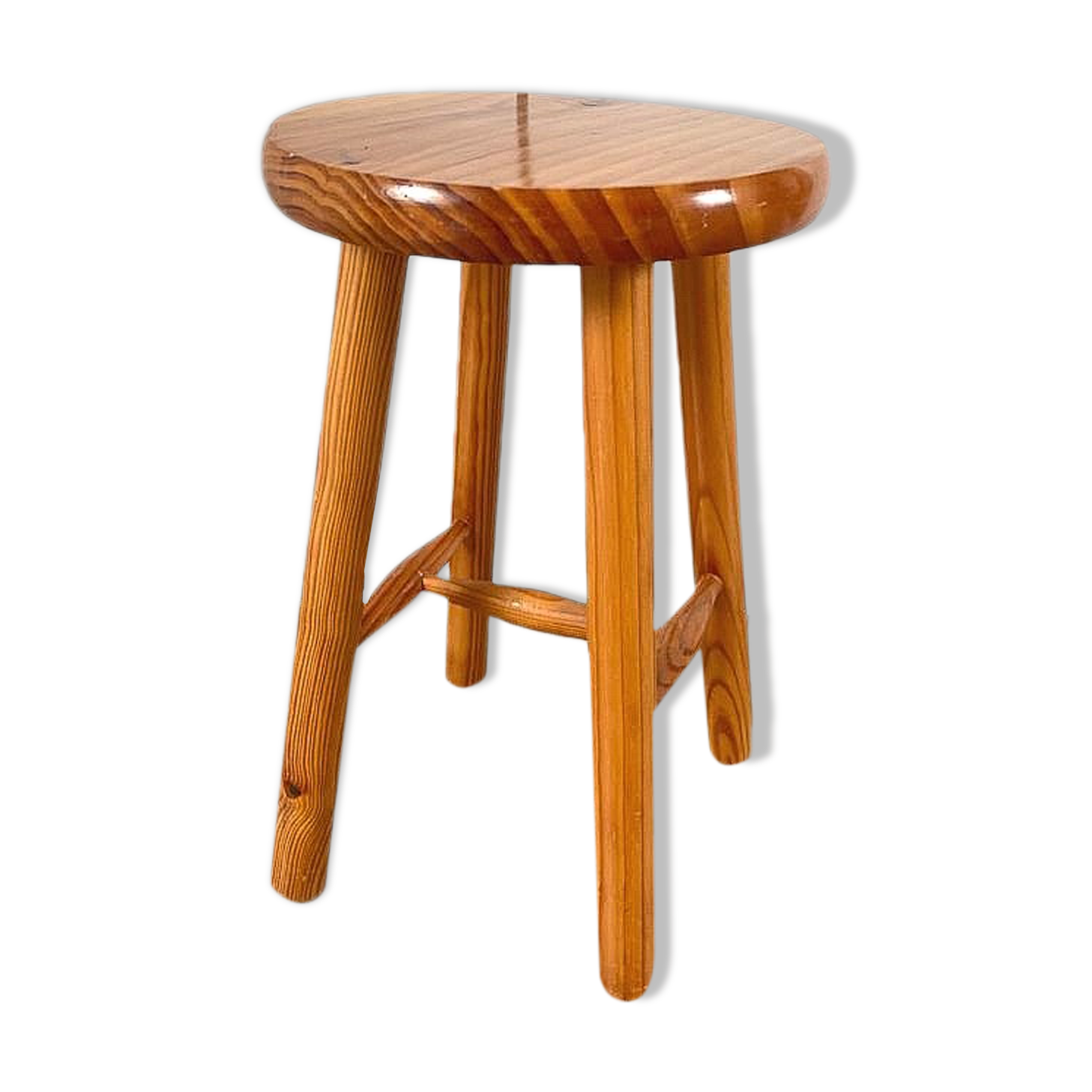 Pine tripod stool