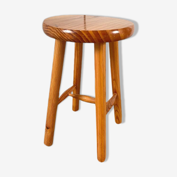 Tabouret tripode en pin