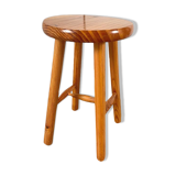 Pine tripod stool