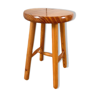 Pine tripod stool