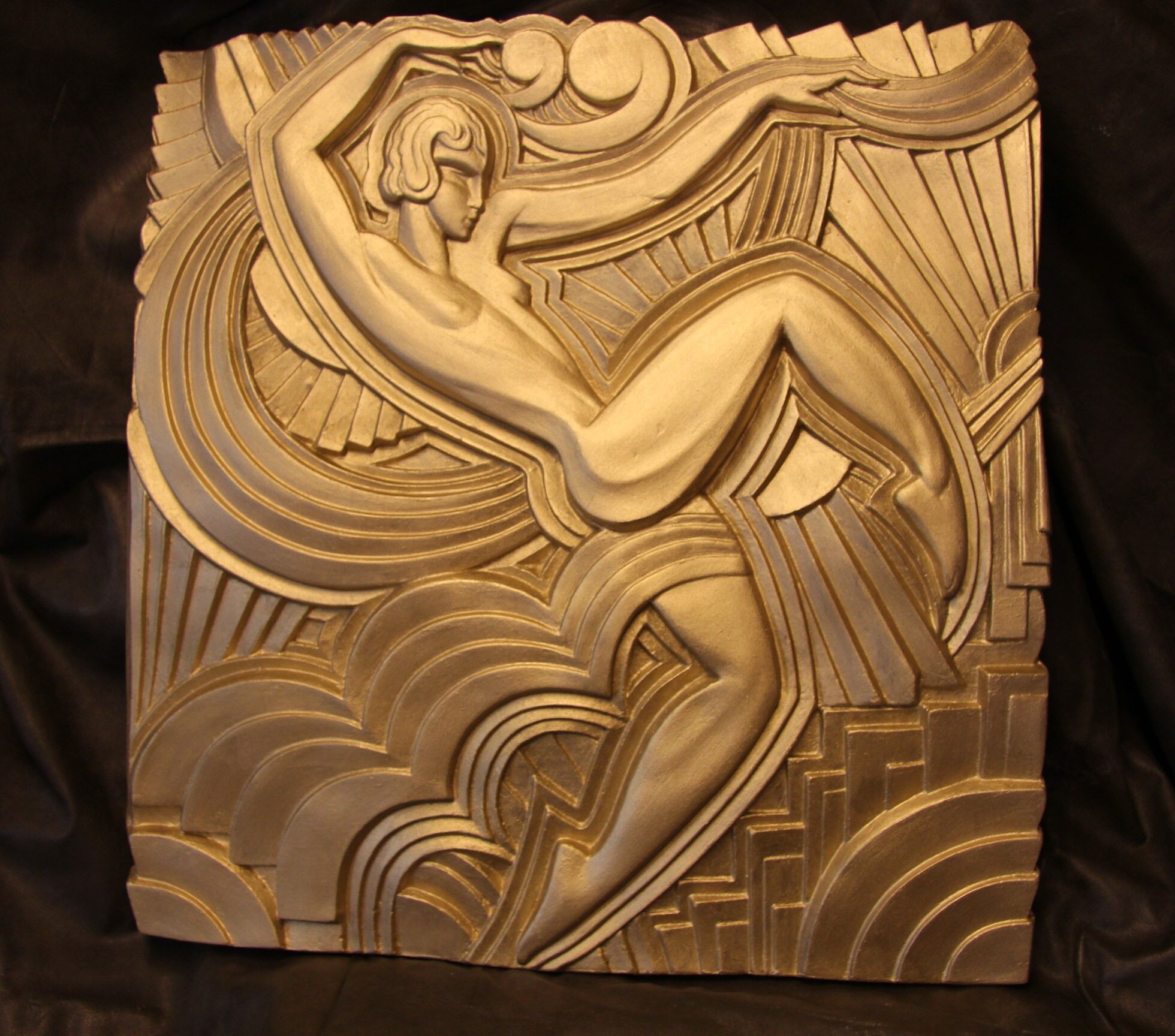 Art deco bas-relief folies bergères paris