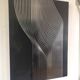 Tableau cinétique vintage sur plaque inox