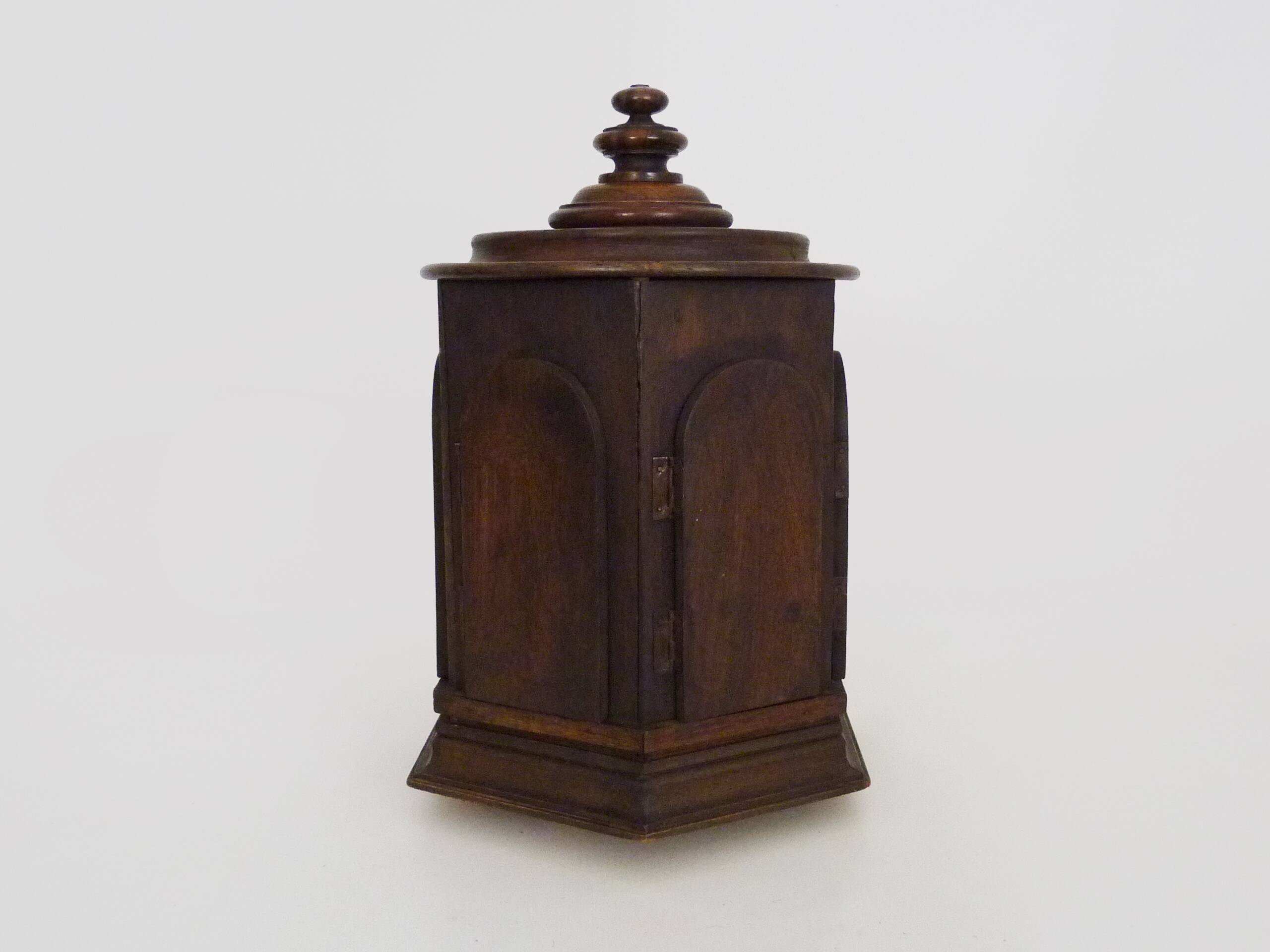 Old wooden cigar and cigarette cellar, carousel, snuff. 40s 50s