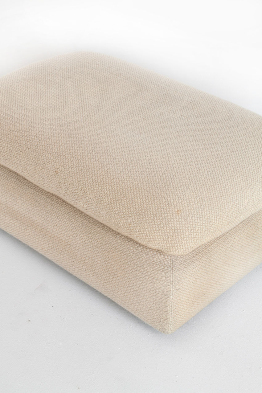 Vintage pouf de lana published by Ligne Roset. France, 80s