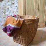 Rattan and wicker basket