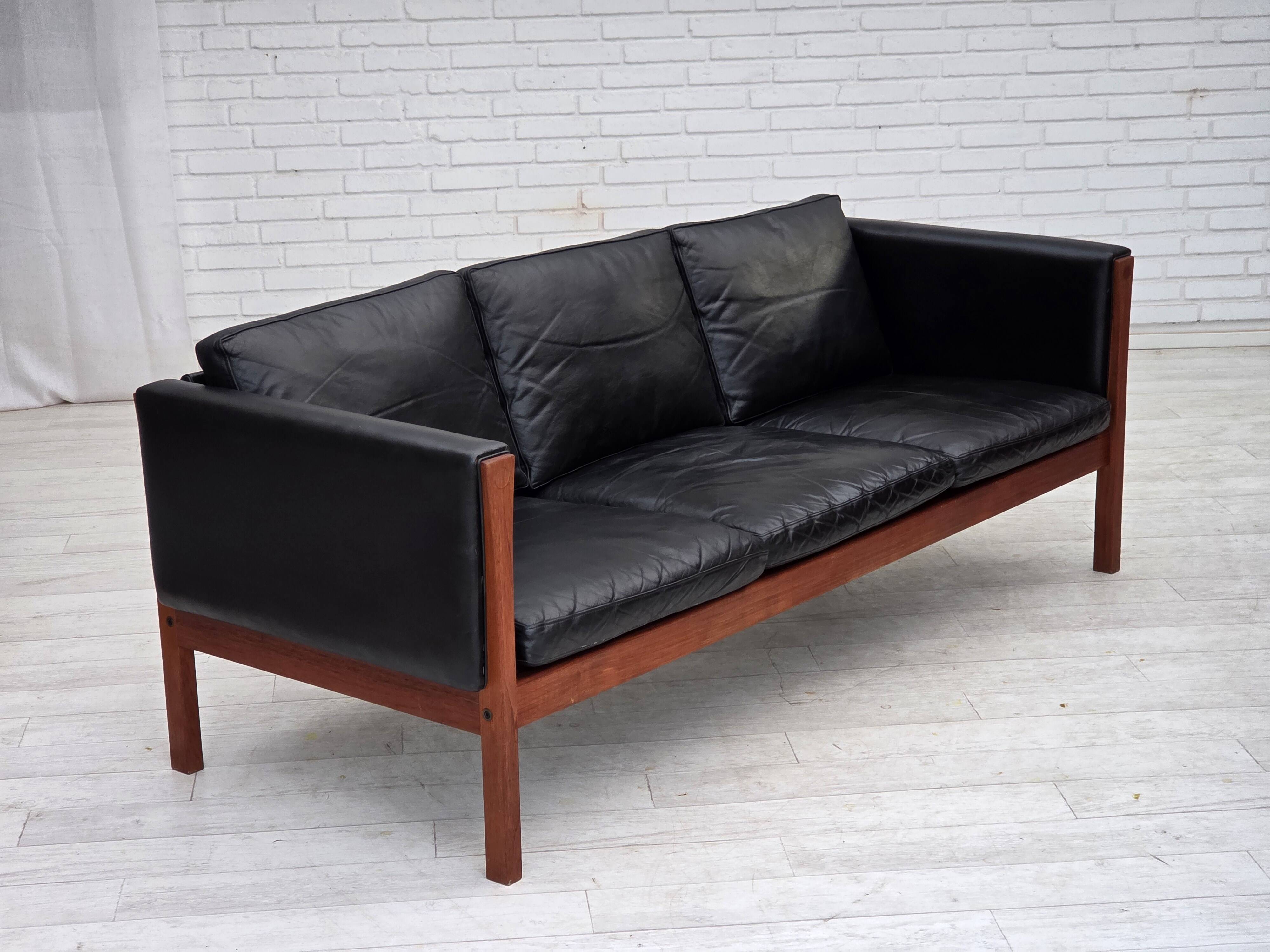 1960s, Danish design by H.J.Wegner, 3 seater sofa model CH 163.