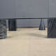 Vintage Italian marble coffee table, 1970s
