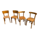 2 duos de chaises bistrot vintage