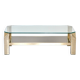 23kt Gold Plated Midcentury Coffee Table By Belgo Chrome. Vintage / Modern