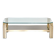 23kt Gold Plated Midcentury Coffee Table By Belgo Chrome. Vintage / Modern