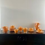 Anchor Hocking Pearl Orange Tea/Coffee Service
