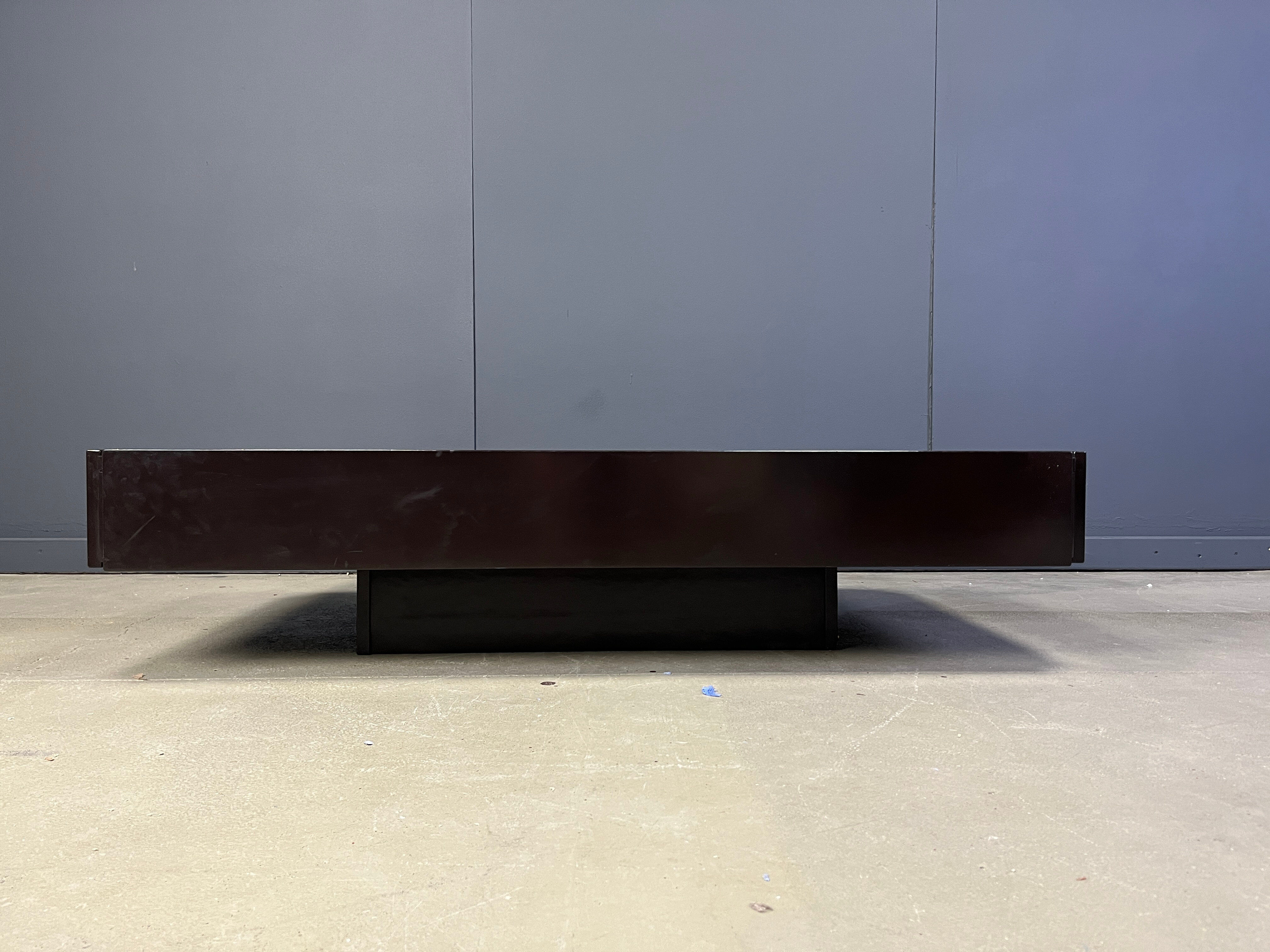 Vintage lacquer bar coffee table made in Italy attributed to Mario Sabot/Willy Rizzo