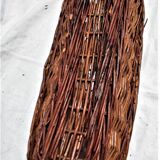 Panier en châtaignier tressé ancien