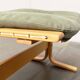 Mid-century Norwegian Siesta pouf in nubuck leather by Ingmar Relling for Westnofa, 1960s.