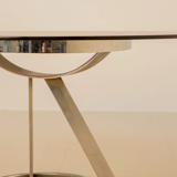 The Vform design table produced by Euro International Steel Furniture