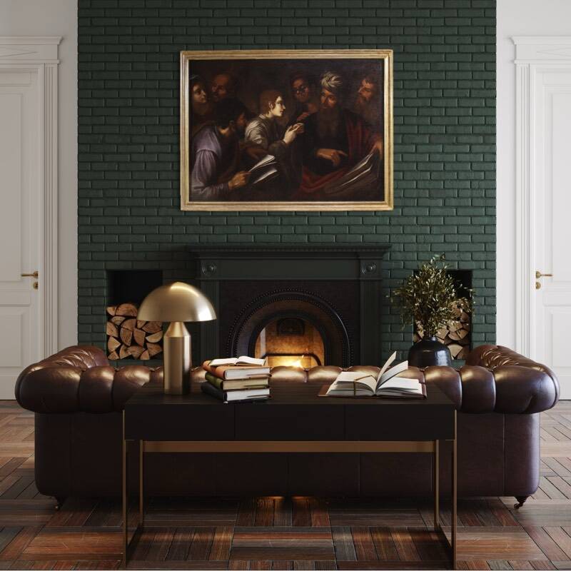 Great 17th century Italian painting, Christ among the Doctors in the Temple