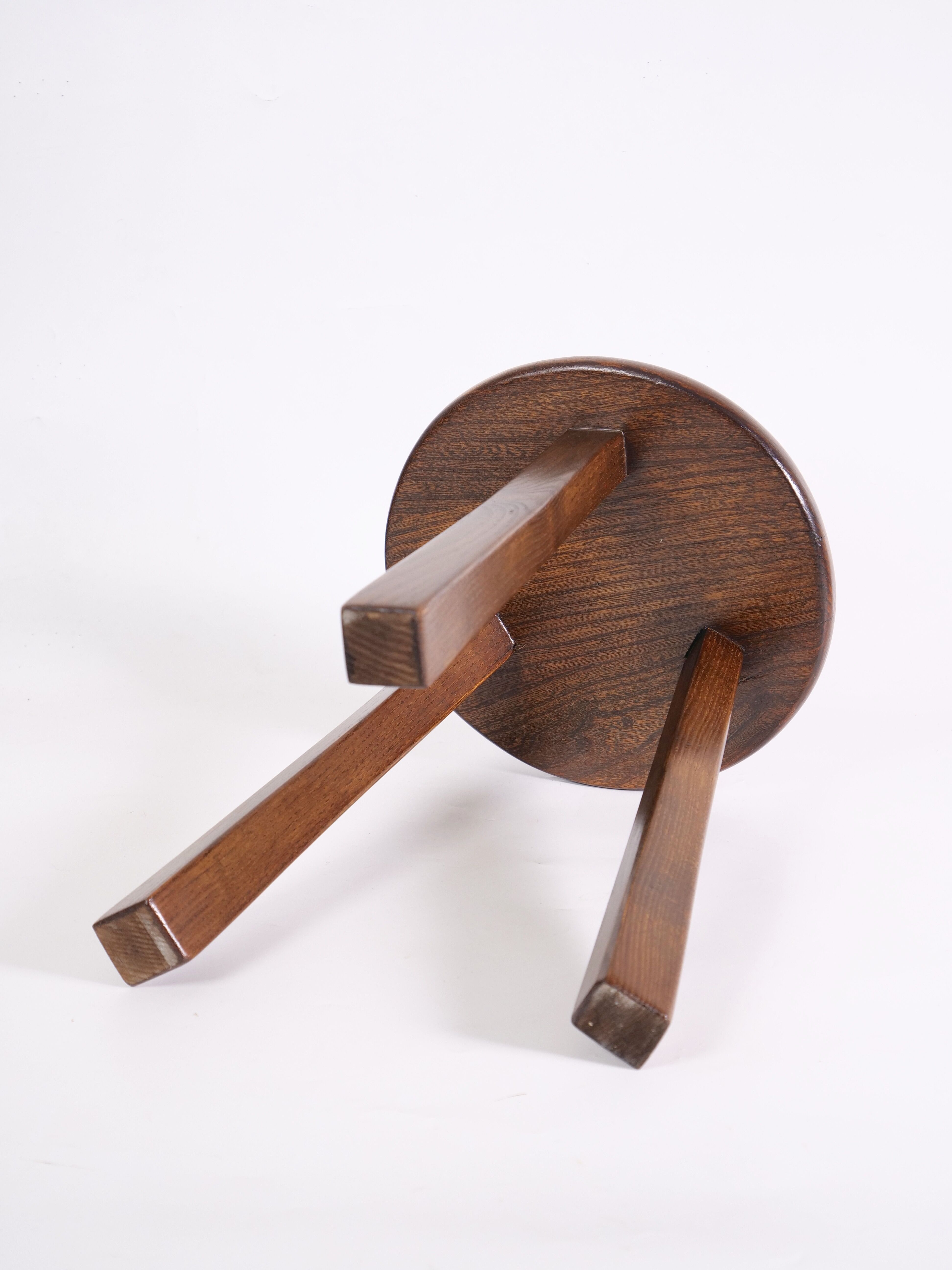 Brutalist tripod stool