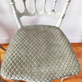 Pair of patinated Napoleon III chairs