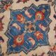 Tapis persan vintage en laine noué main, rouge, motifs floraux, 291x384 cm
