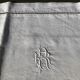 Pillowcase linen embroidered RR interlaced day scale