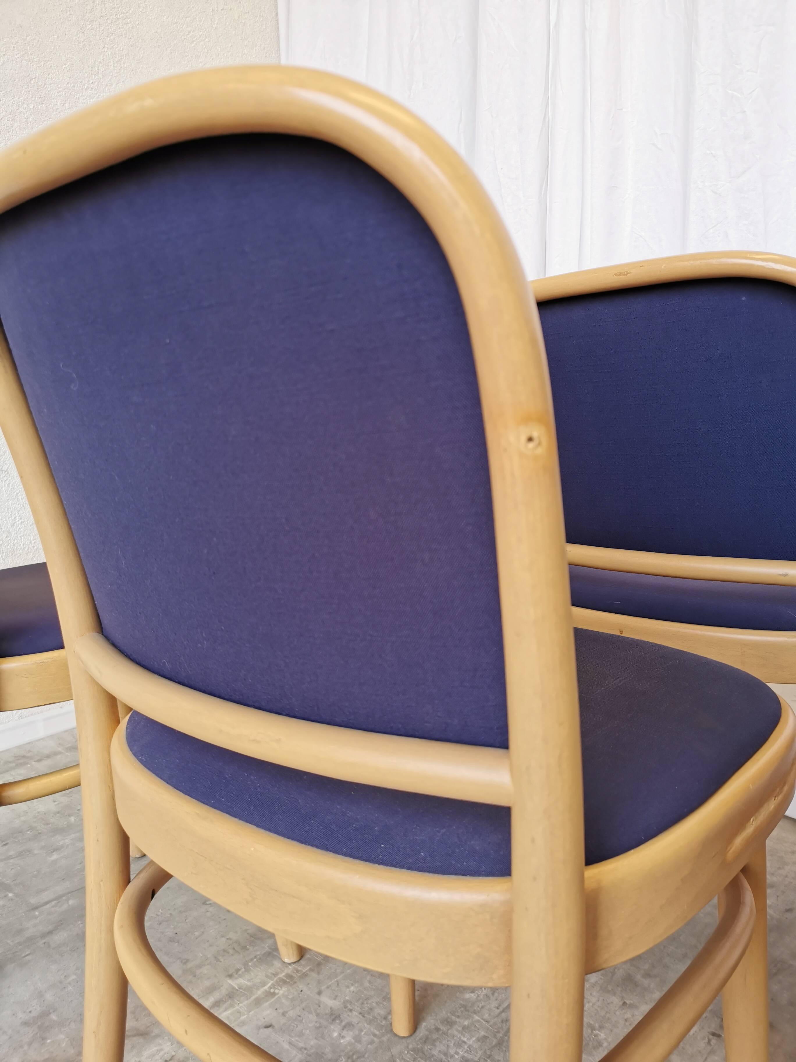 Vintage Bentwood Dining Chairs - Set of 6 - Joseph Hoffmann Thonet Design