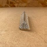 Old series of 12 bayel crystal knife holders + vintage box