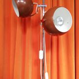 Herda chrome floor lamp with adjustable eyeball lights