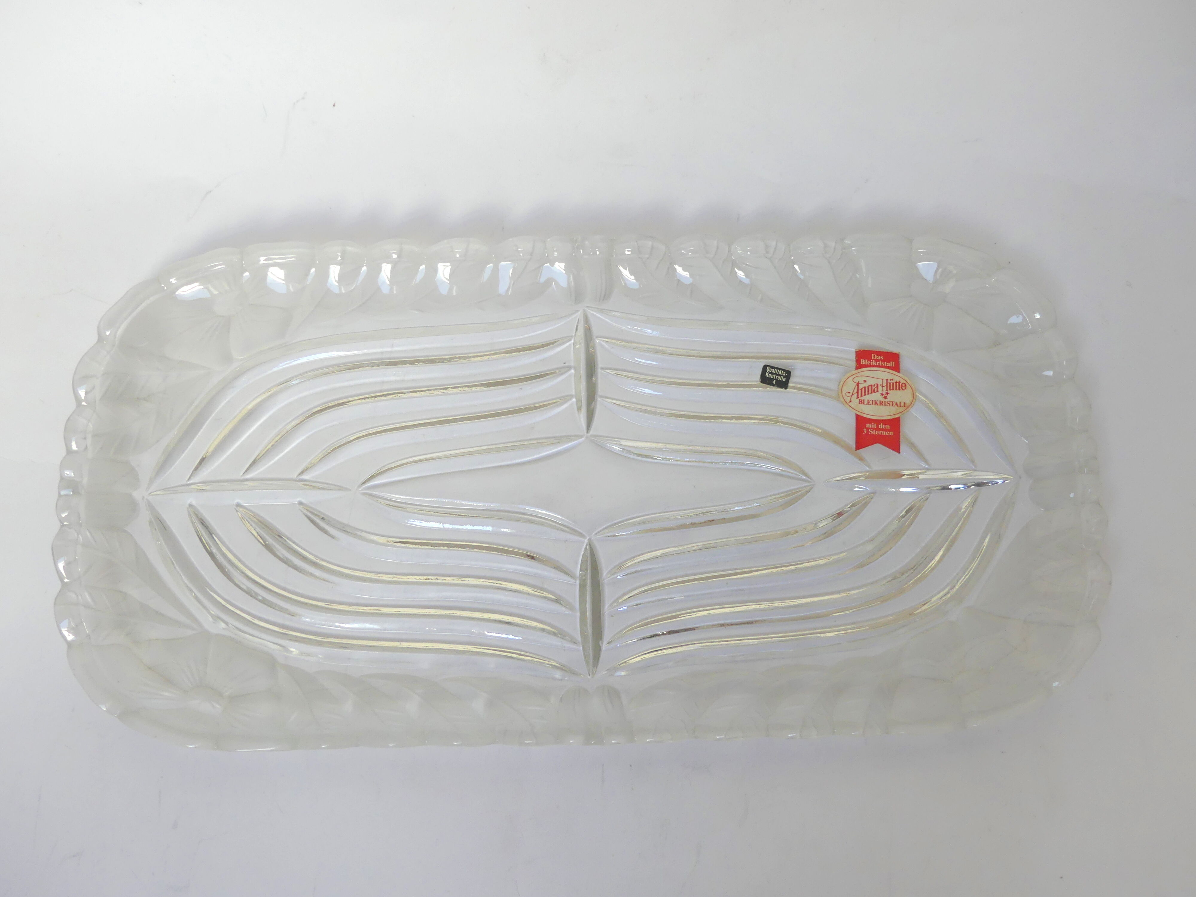 Anna hütte bleikristall crystal dish