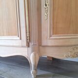 Low buffet in renovated solid cherry wood – Revisited Louis XV style – 250 cm
