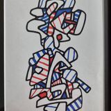 Screenprint after Jean Dubuffet, 1970s, gilded frame under glass, 21 x 31 cm