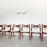 Lot de 6 chaises CH26 par Hans Wegner