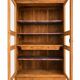 Large showcase library of a notary in solid oak from the late 19th century.