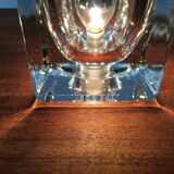 Vintage German table lamp in glass TA 14 Cube by Peill & Putzler, 1970s.