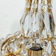 Paire de lampes de table en cristal. Espagne, années 1980.