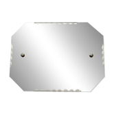 Small bevelled wall mirror from the 1940s.