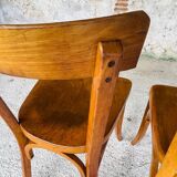 Pair of Baumann bistro chairs, circa 1950's