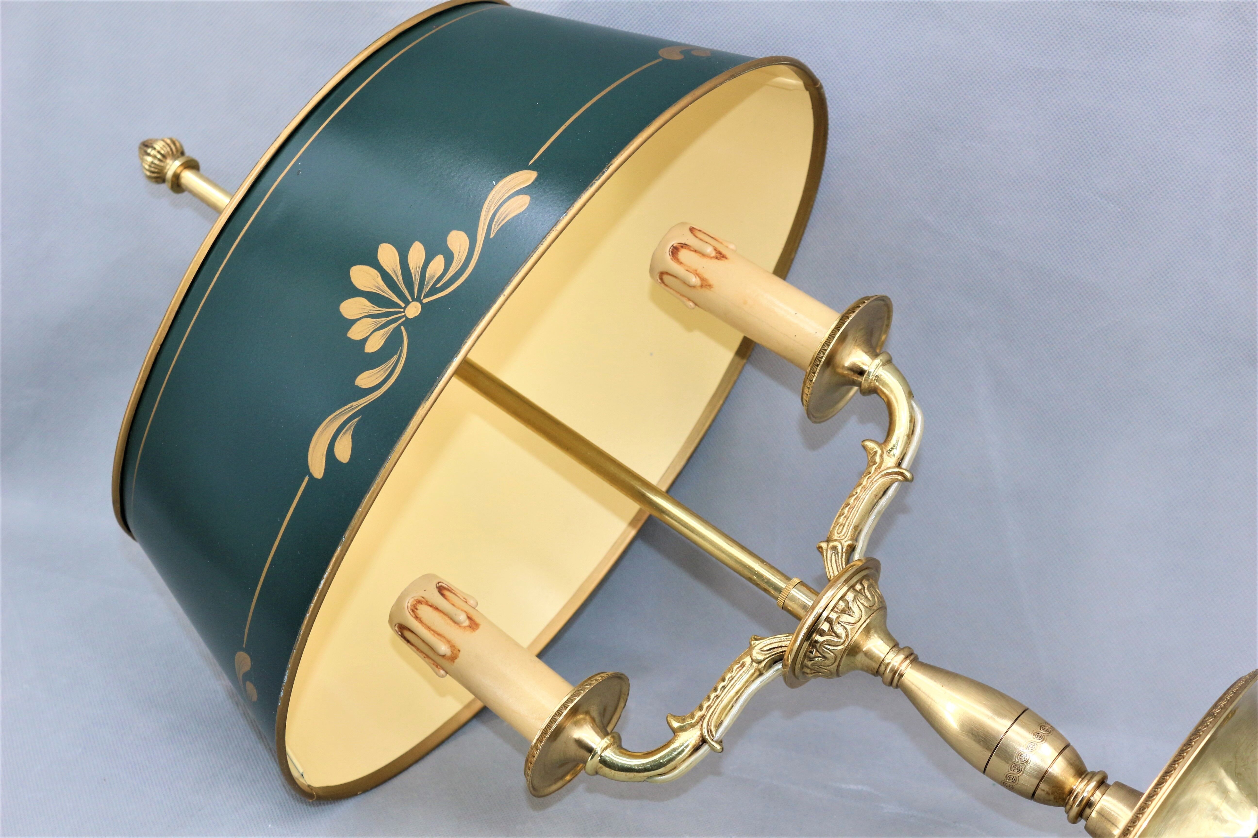Hot water bottle lamp in solid bronze gilded empire style Lucien Gau