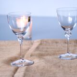 Set of two Daum glasses, Bolero model.