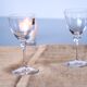 Set of two Daum glasses, Bolero model.