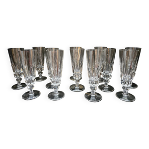12 flûtes à champagne - cristal