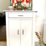 Vintage white metal furniture