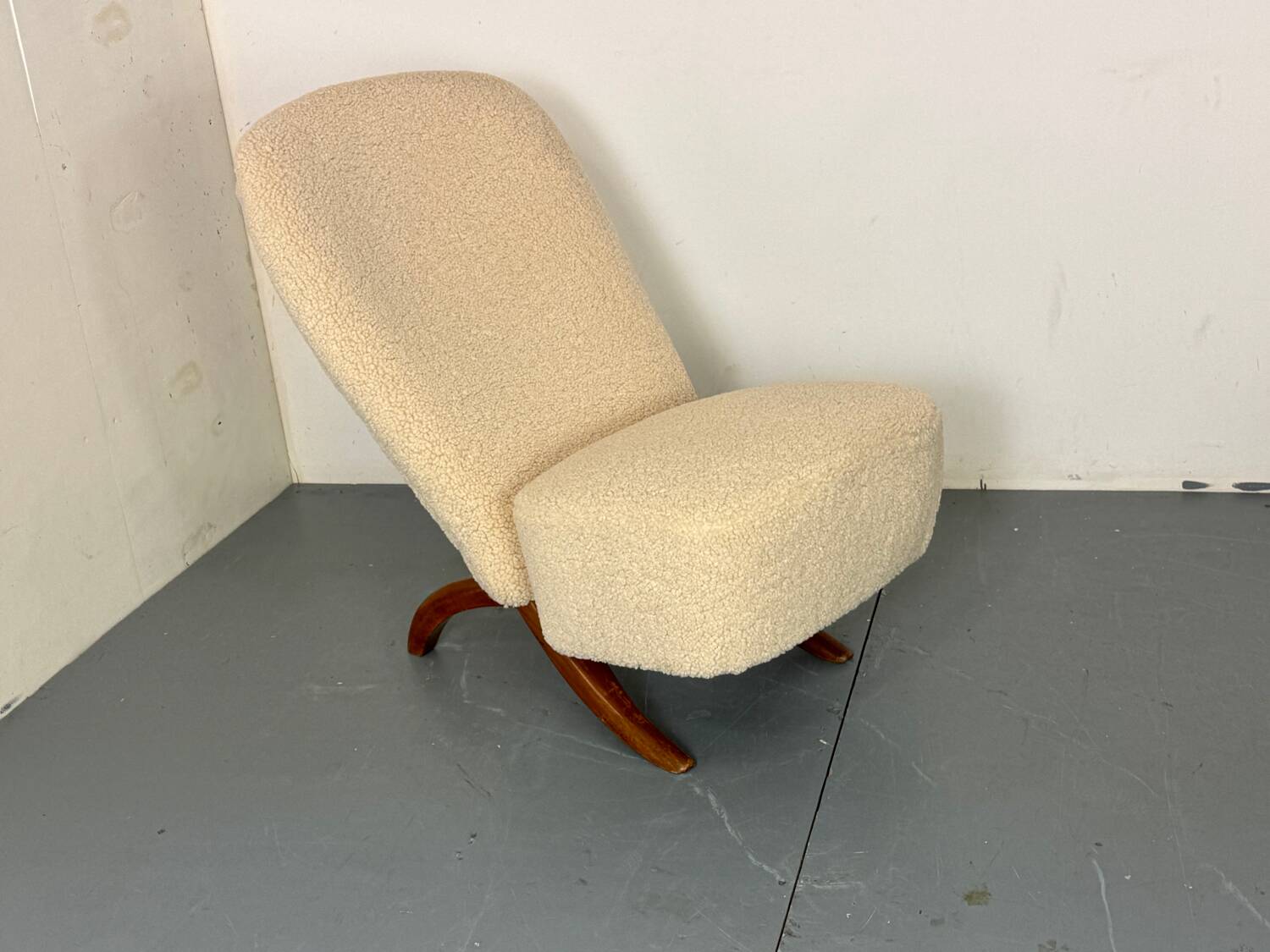 Mid-Century Modernist Bouclé Congo Easy Chair by Theo Ruth for Artifort, 19