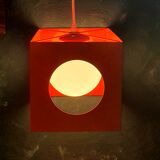 Suspension cube Disderot orange