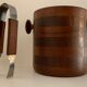 Scandinavian ice bucket in MCM Denmark teak and its ice claws