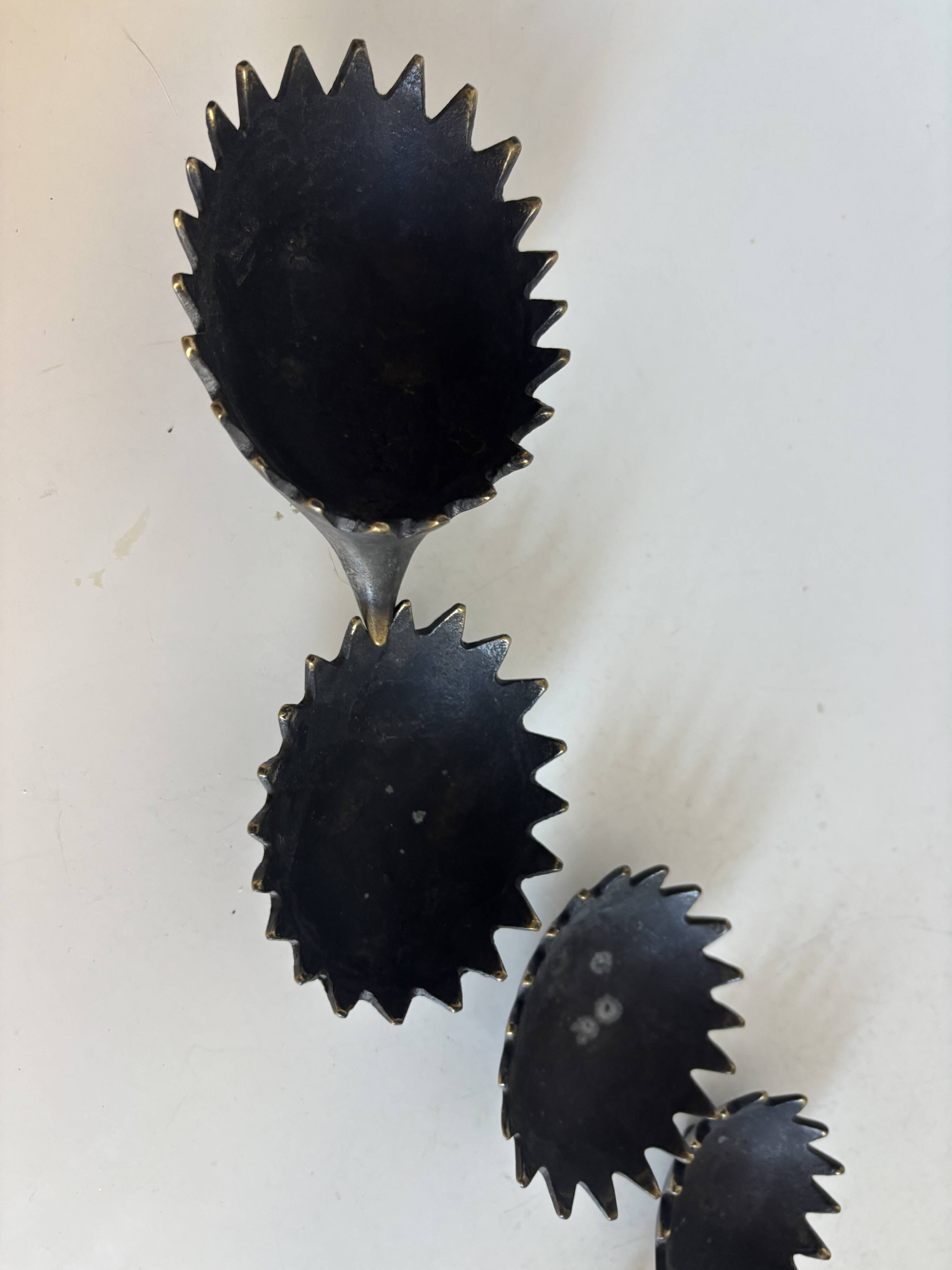 Vintage 1950 hedgehog ashtrays by Walter Bosse for Hertha Baller