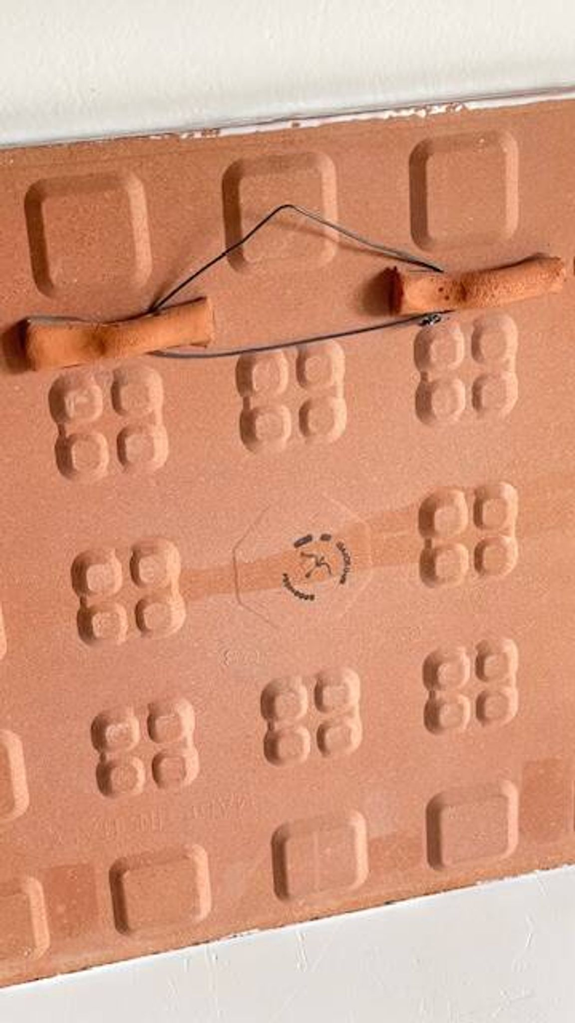 Vintage handmade ceramic illustration