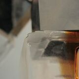 Lustre 1970 design verre et inox