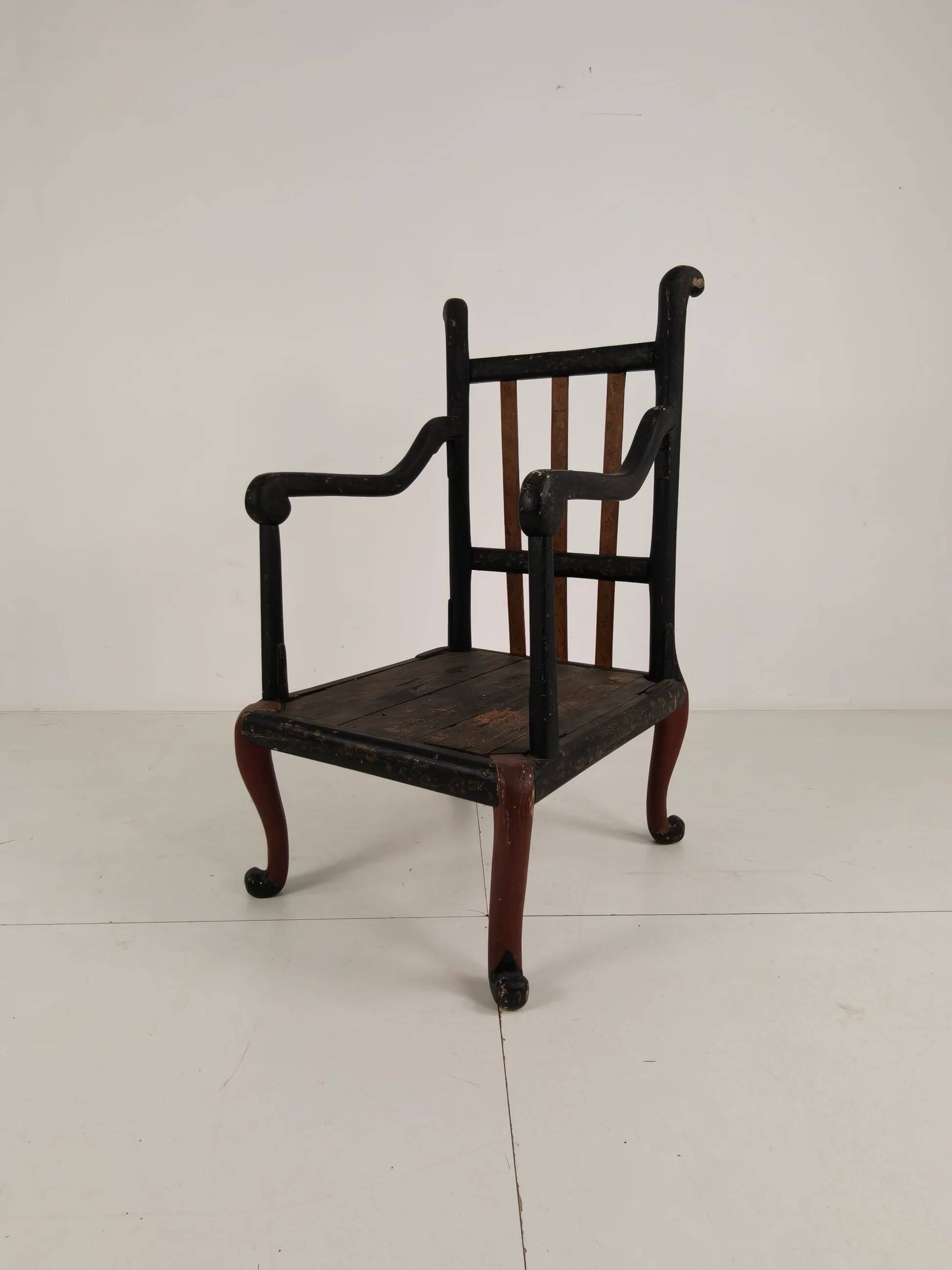 Fauteuil anglais de style chinoiserie vers 1900